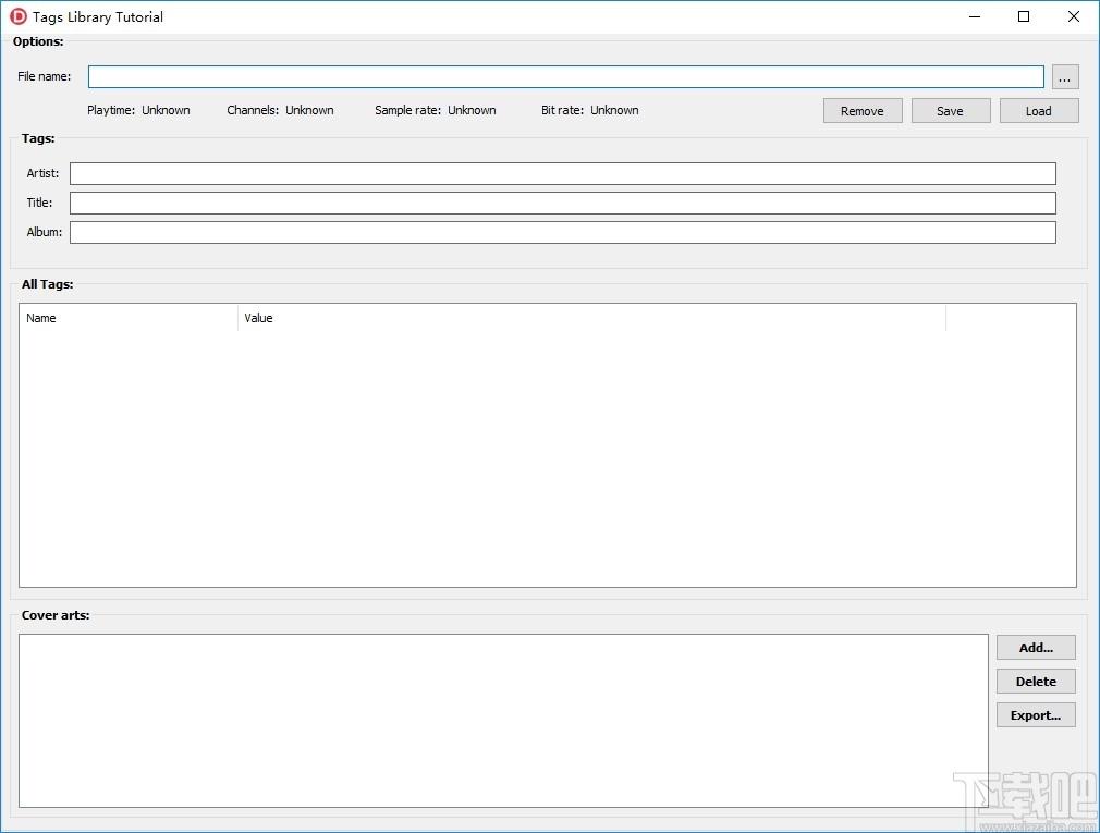 Tags Ubrary Tutorial下载,音频标签编辑工具,3delites Tags Library
