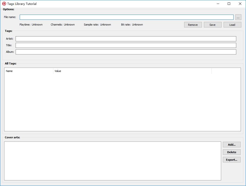 Tags Ubrary Tutorial下载,音频标签编辑工具,3delites Tags Library